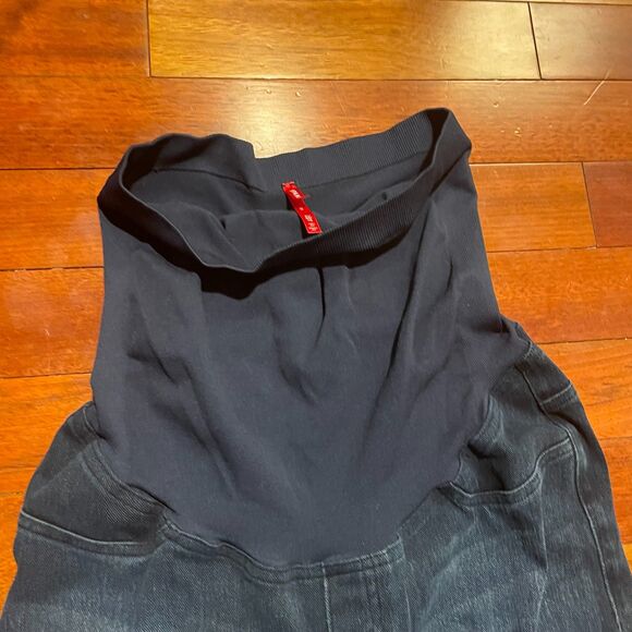 Spanx Maternity Mama Jeans-ish Jeans XL Dark Wash Skinny - Picture 2 of 10